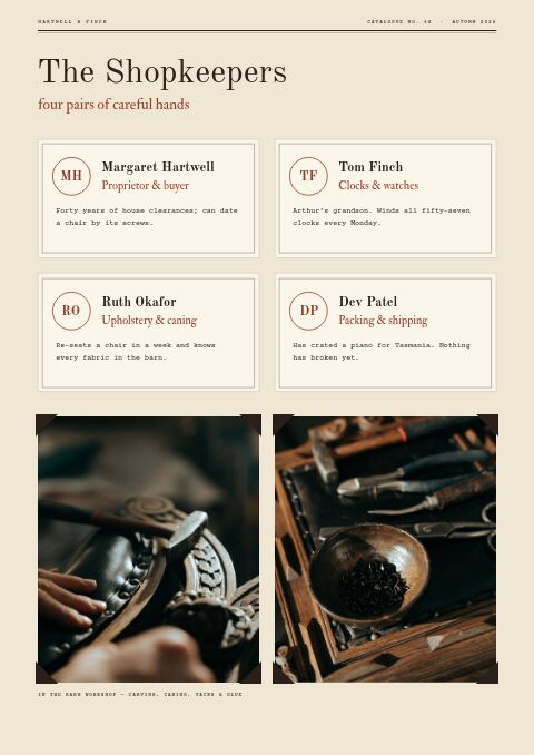 Vintage & Antiques — Meet the Team page