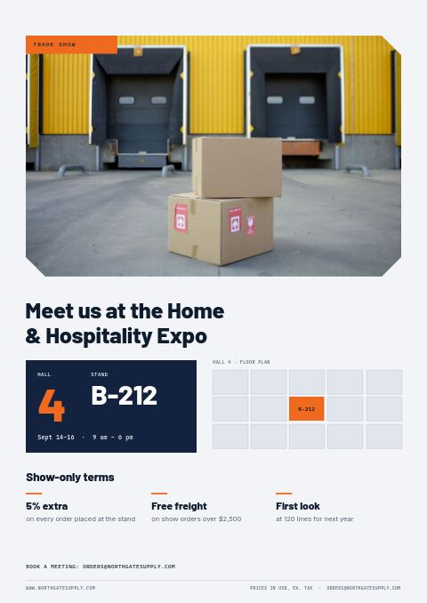 Wholesale / B2B — Event / Launch page