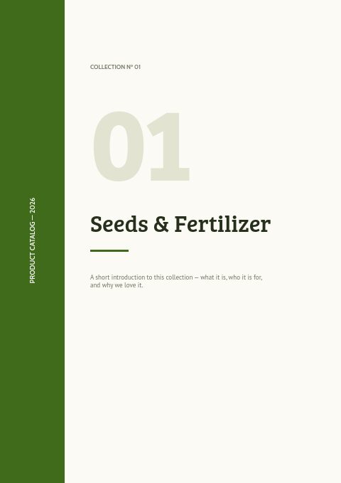 Agricultural Supplies — Divider page
