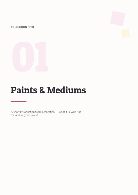 Arts & Crafts — Divider page