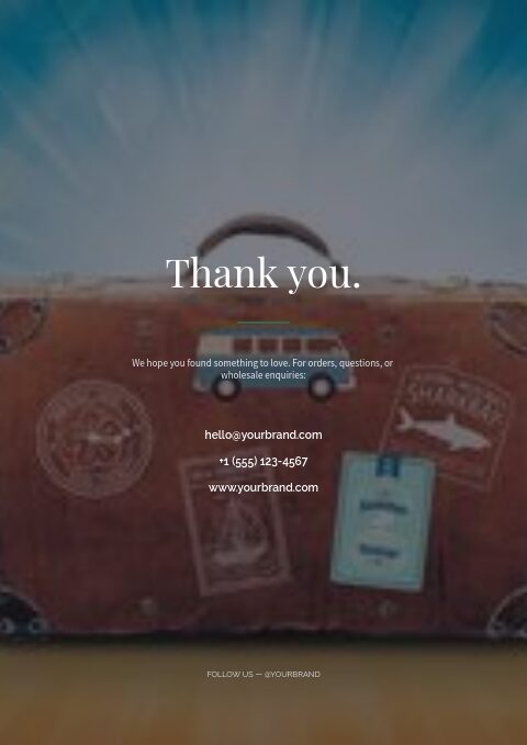Bags & Luggage — Back page page