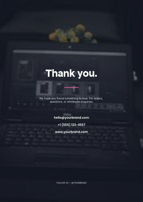 Digital Products — Back page page