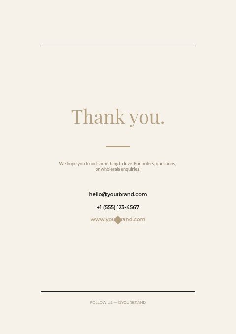 Elegant Serif — Back page page