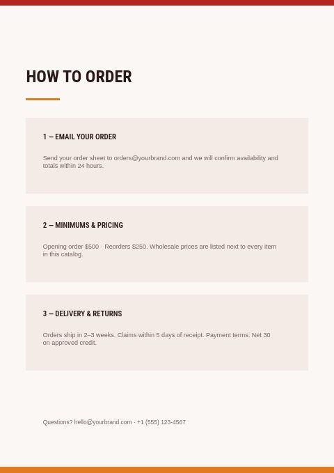 Fire Protection — How to order page