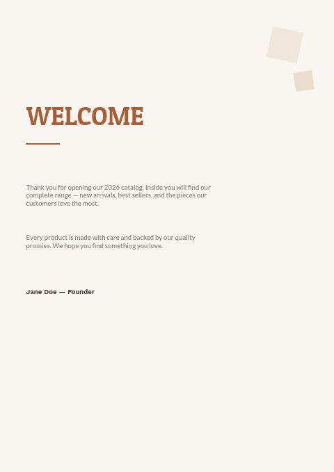 Flooring & Tile — Welcome page