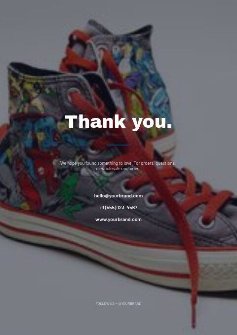 Footwear — Back page page