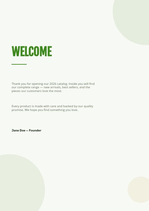 Garden Equipment — Welcome page