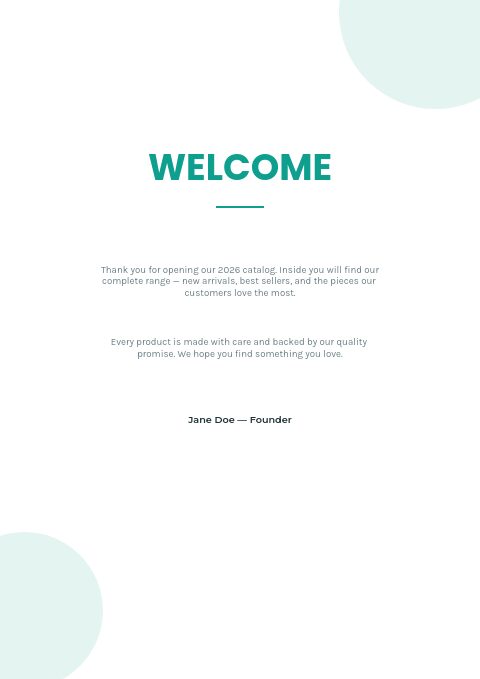 Health & Beauty — Welcome page