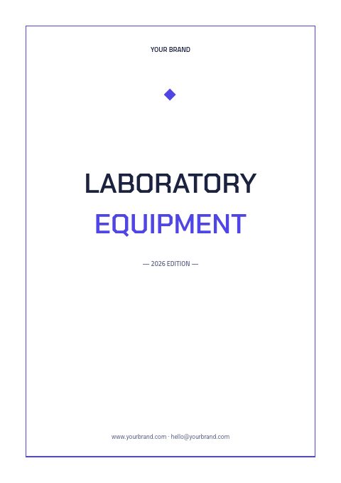 Laboratory Equipment catalog template cover
