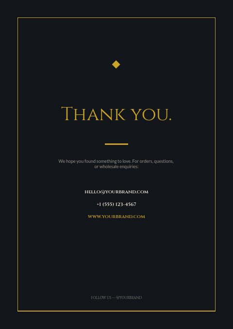 Dark Luxury — Back page page