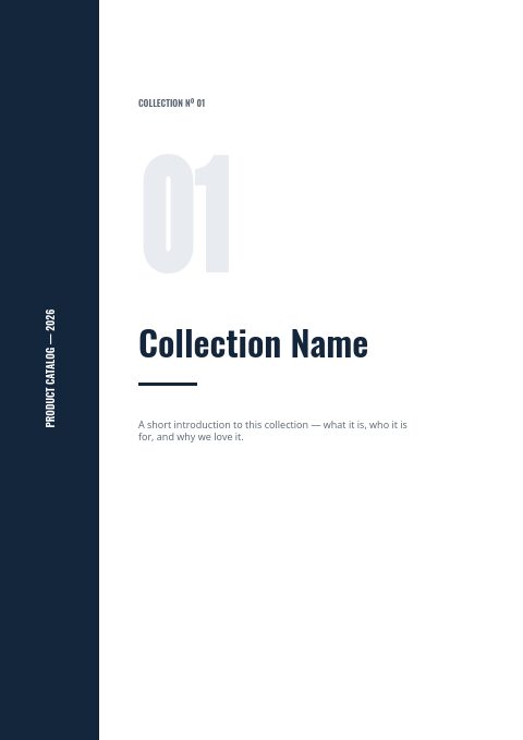 Navy Classic — Divider page