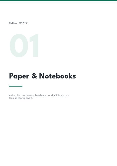 Office Supplies — Divider page