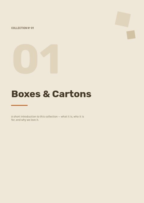 Packaging — Divider page