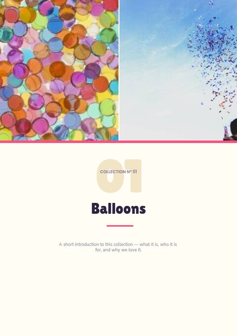 Party Supplies — Divider page