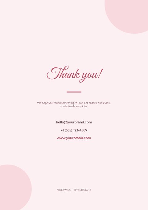 Soft Blush — Back page page