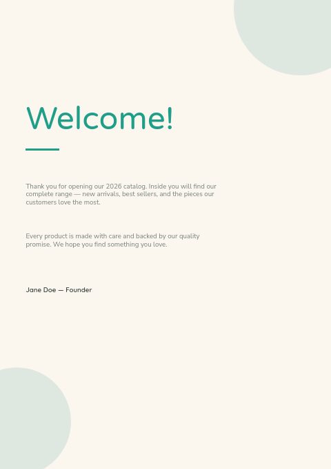 Pet Supplies — Welcome page
