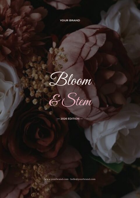Bloom & Stem catalog template cover