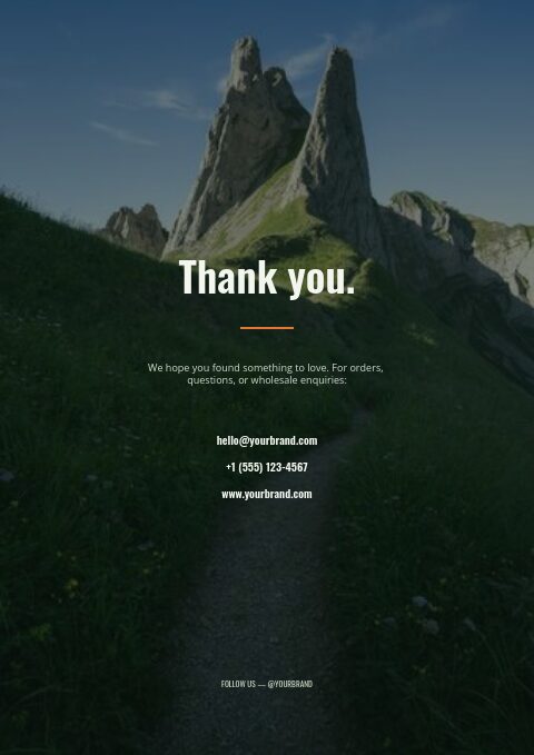 Alpine Outdoor — Back page page