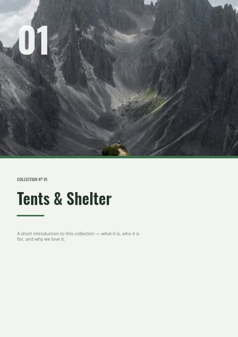 Alpine Outdoor — Divider page