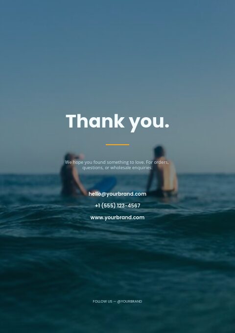 Surf & Coast — Back page page