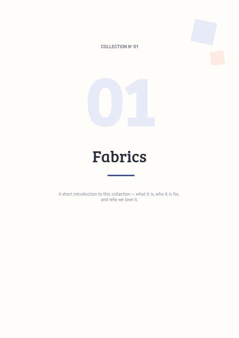 Sewing & Quilting — Divider page