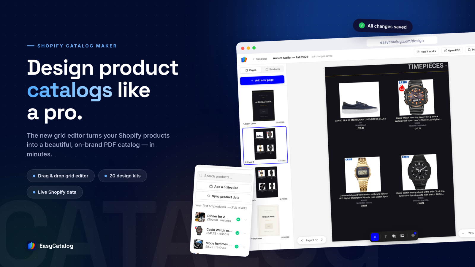 The new grid catalog editor